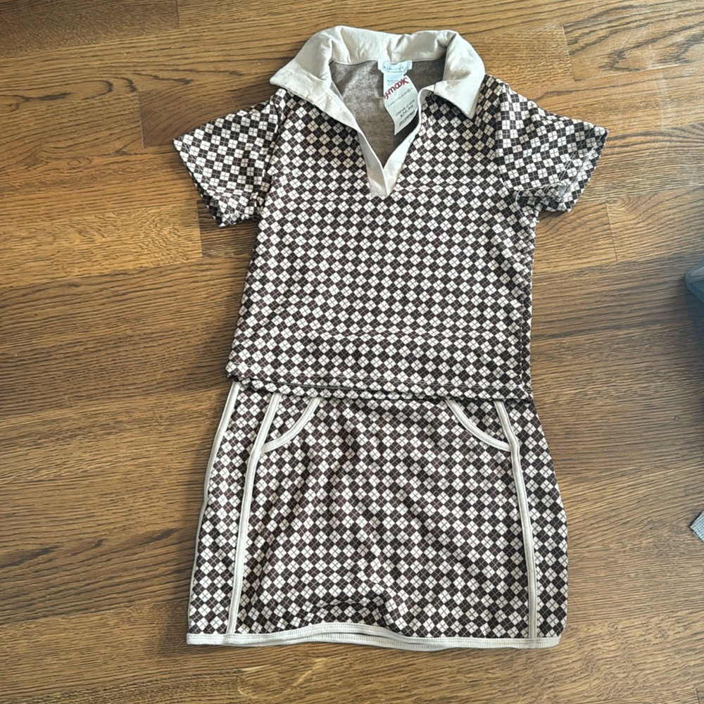 Printed Brown Patterned Matching Set